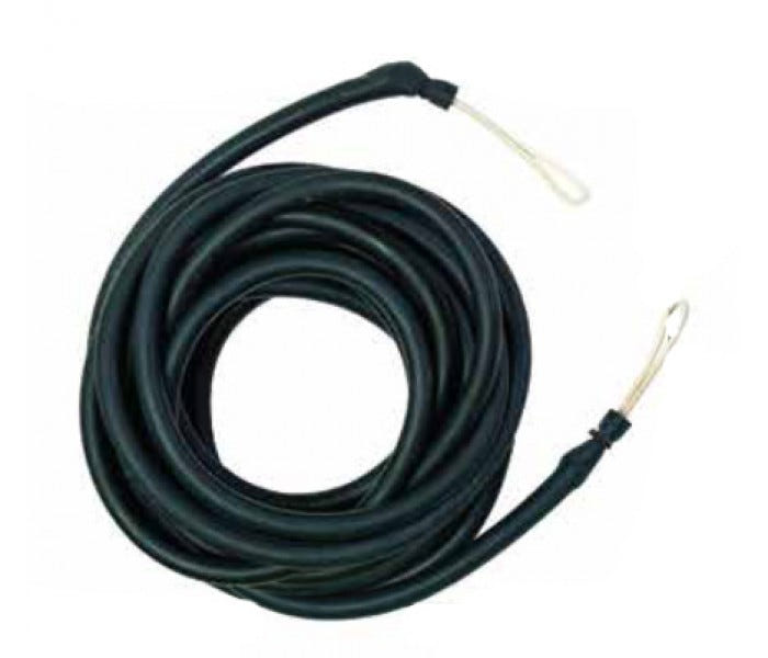 Picasso 10 mm Bungee Floatline coiled on a white background