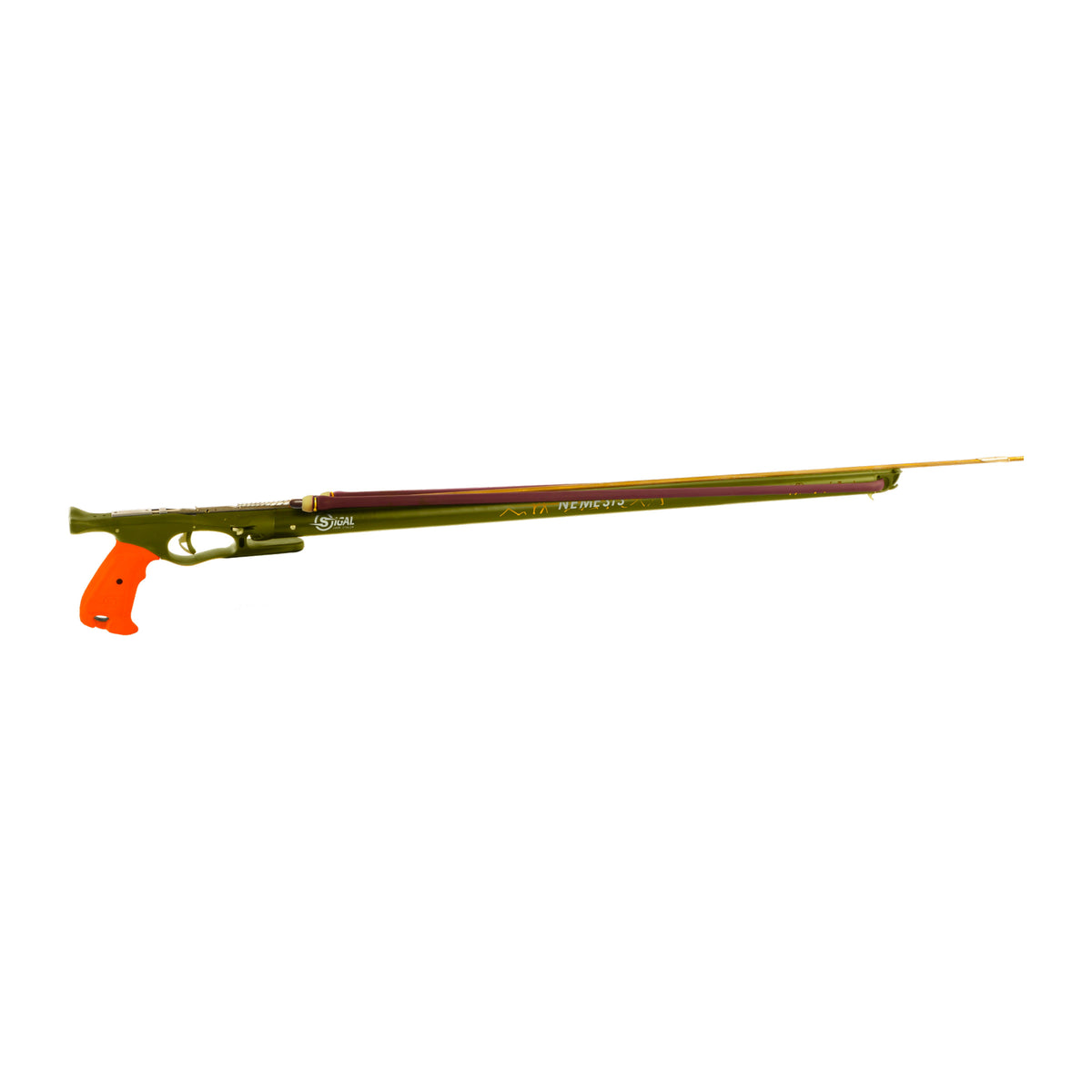 Sigalsub Nemesis One Green aluminium speargun – full product view