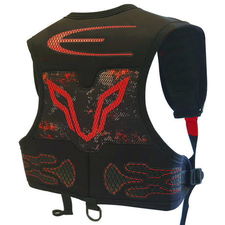 Epsealon Easyfit Demonskin premium harness opened to show weight pockets