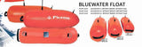 Picasso Bluewater Float catalog comparison of 11 litre, 22 litre and 35 litre sizes