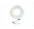 Picasso PVC Floatline 8 mm coiled on a white background with Orca clips
