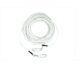 Picasso PVC Floatline 8 mm coiled on a white background with Orca clips