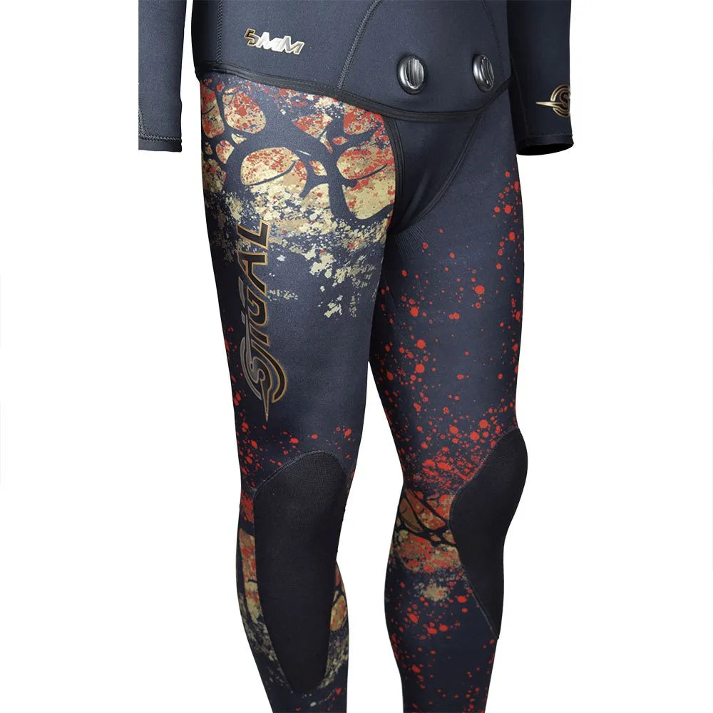 SIGALSUB Hydra 5mm spearfishing pants showing reinforced knees